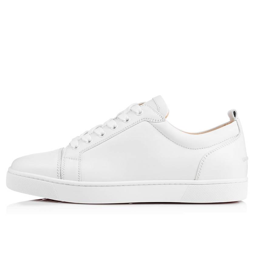 Men's Christian Louboutin Louis Junior Calf Low Top Sneakers - White [7943-628]